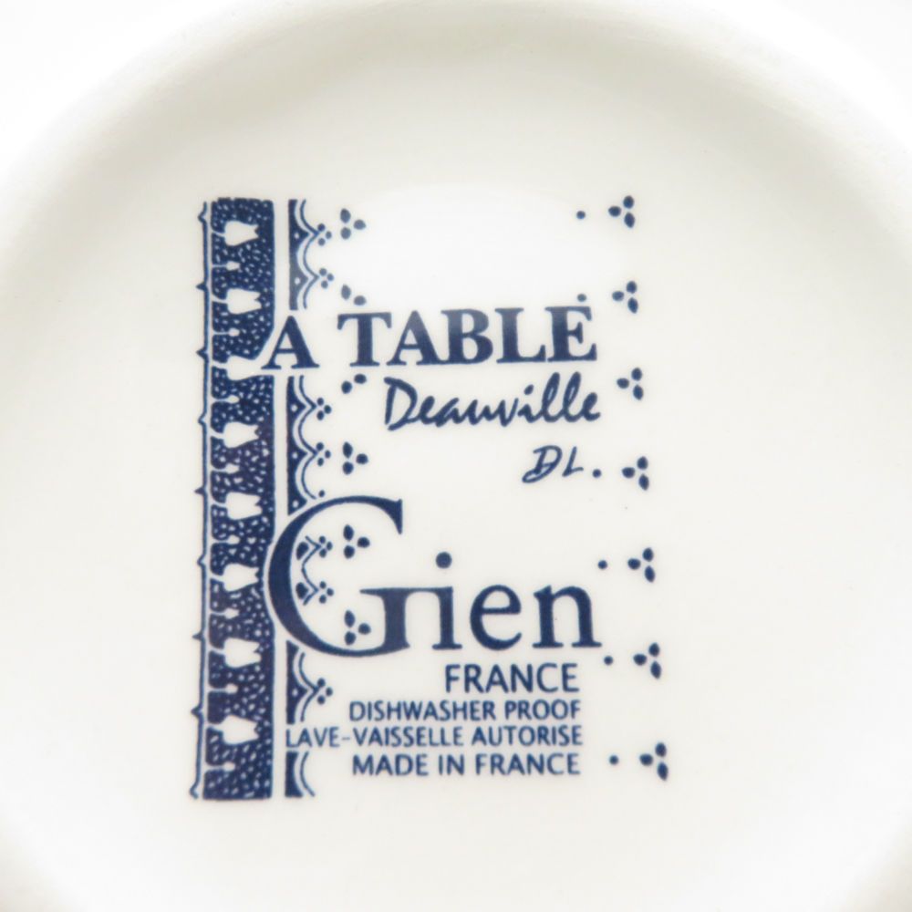 美品 Gien ジアン A TABLE ボウル 2枚 ペア 14cm サラダ フルーツ