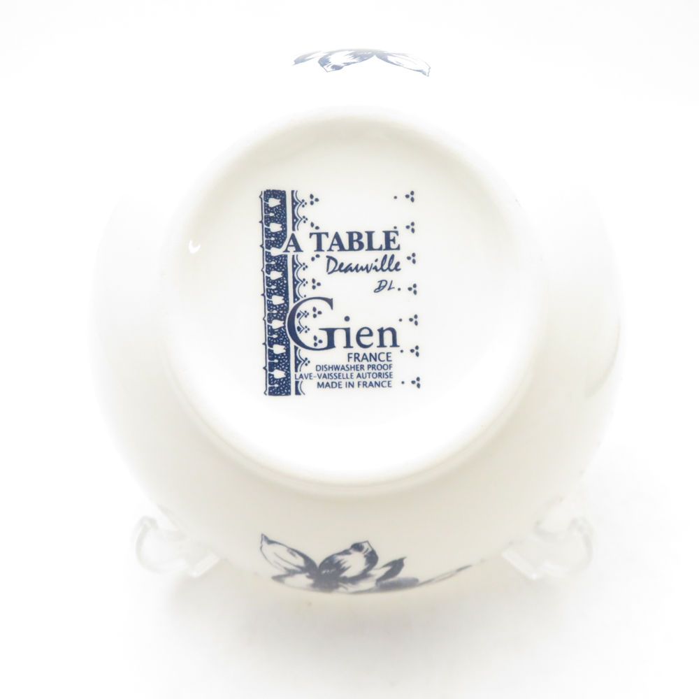 美品 Gien ジアン A TABLE ボウル 2枚 ペア 14cm サラダ フルーツ