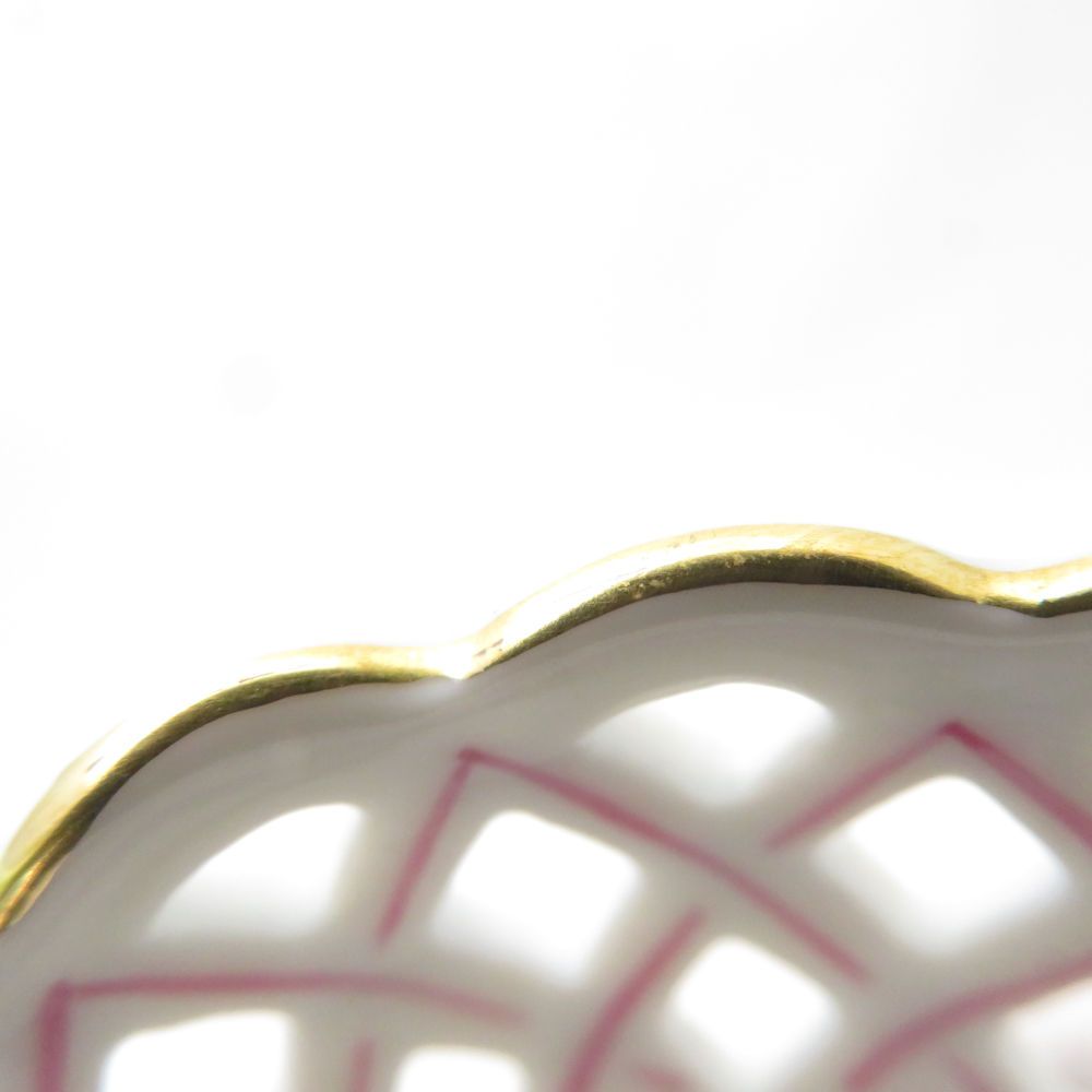 美品 Herend ヘレンド チューリップの花束 ミニ バスケット 1点