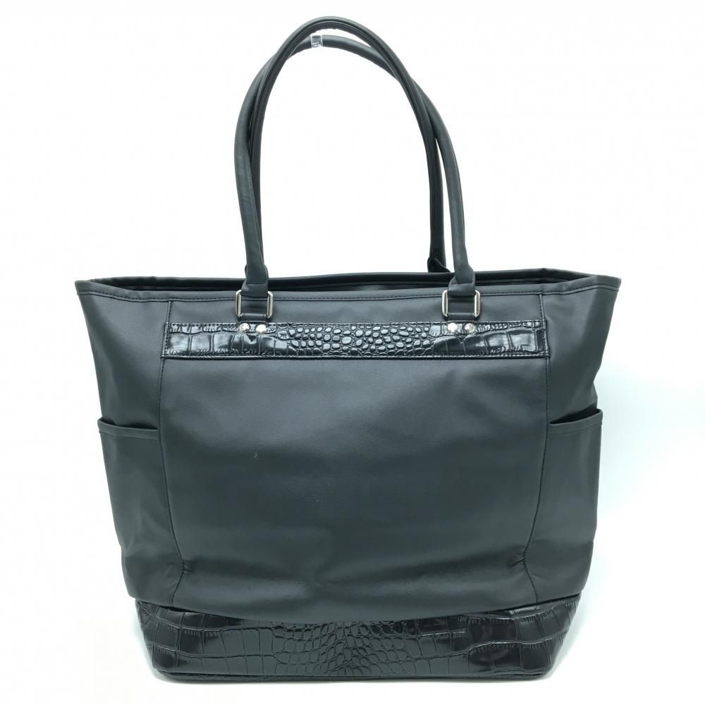 新品】スリクソン ボストンバッグ 黒 シューズ収納可 ロゴ型押し