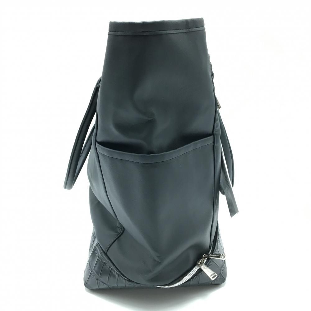 SRIXON レザーボストンバッグ 黒 新品】スリクソン ボストンバッグ 黒 シューズ収納可 ロゴ型押し