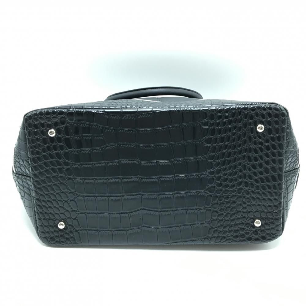 新品】スリクソン ボストンバッグ 黒 シューズ収納可 ロゴ型押し