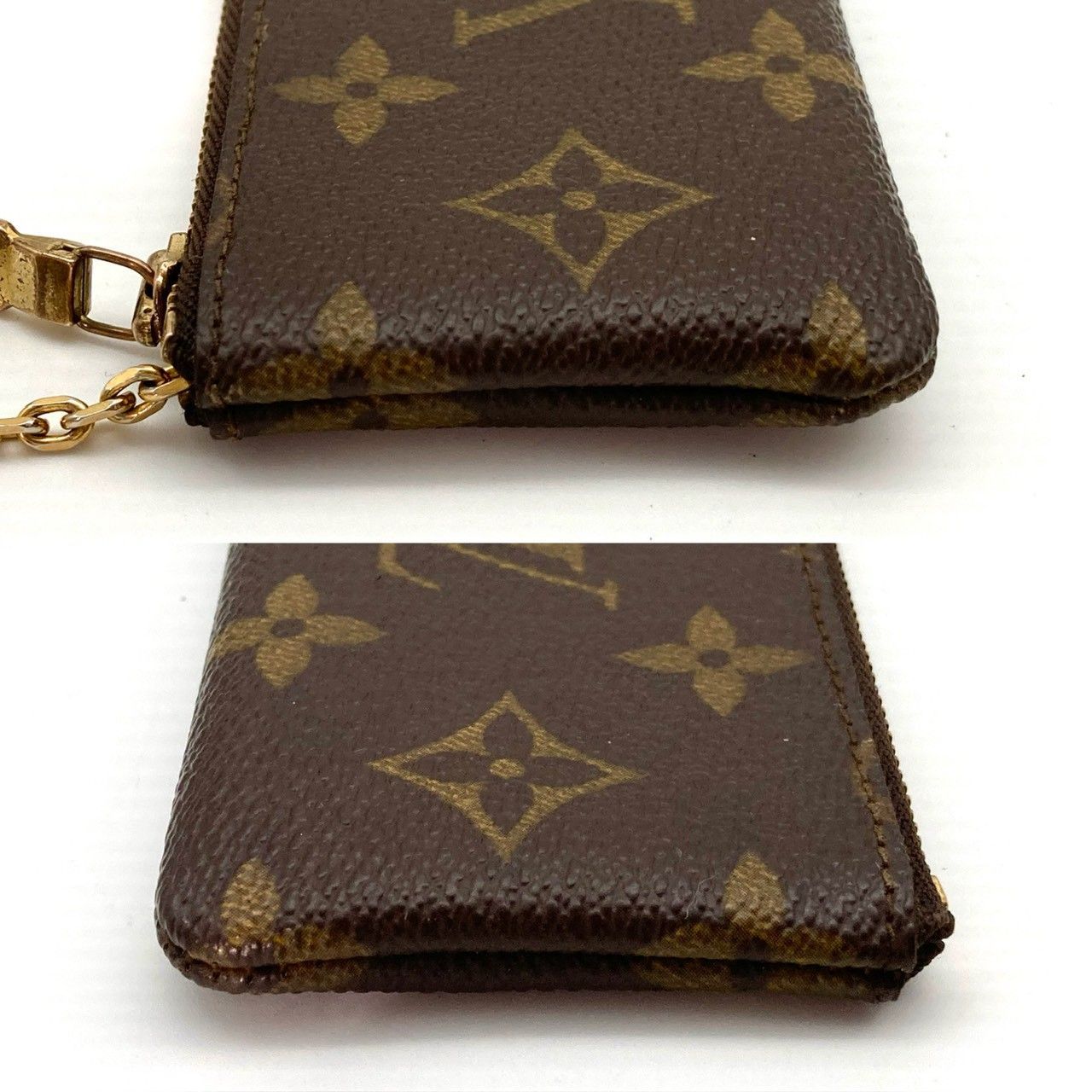 れ*ん様 ルイヴィトン LVポシェット クレ アンプラント ブラウン 小銭入れ LOUIS VUITTON ルイヴィトン コインケース モノグラム ポシェット クレ