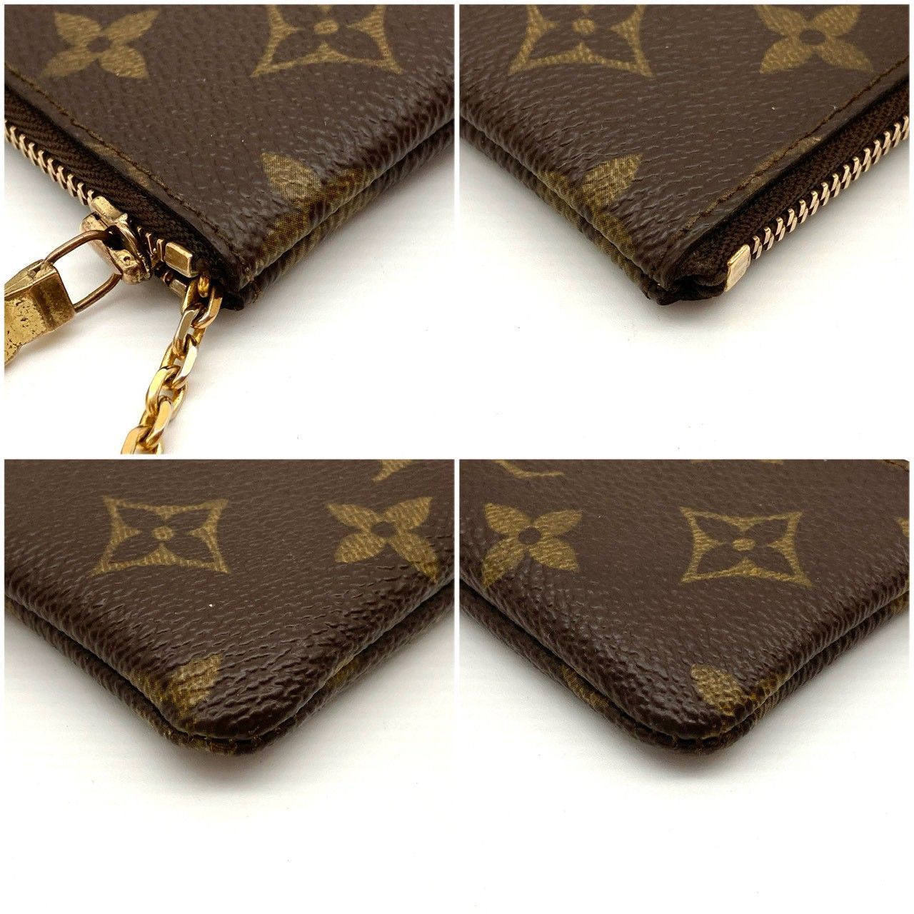 れ*ん様 ルイヴィトン LVポシェット クレ アンプラント ブラウン 小銭入れ LOUIS VUITTON ルイヴィトン コインケース モノグラム ポシェット クレ