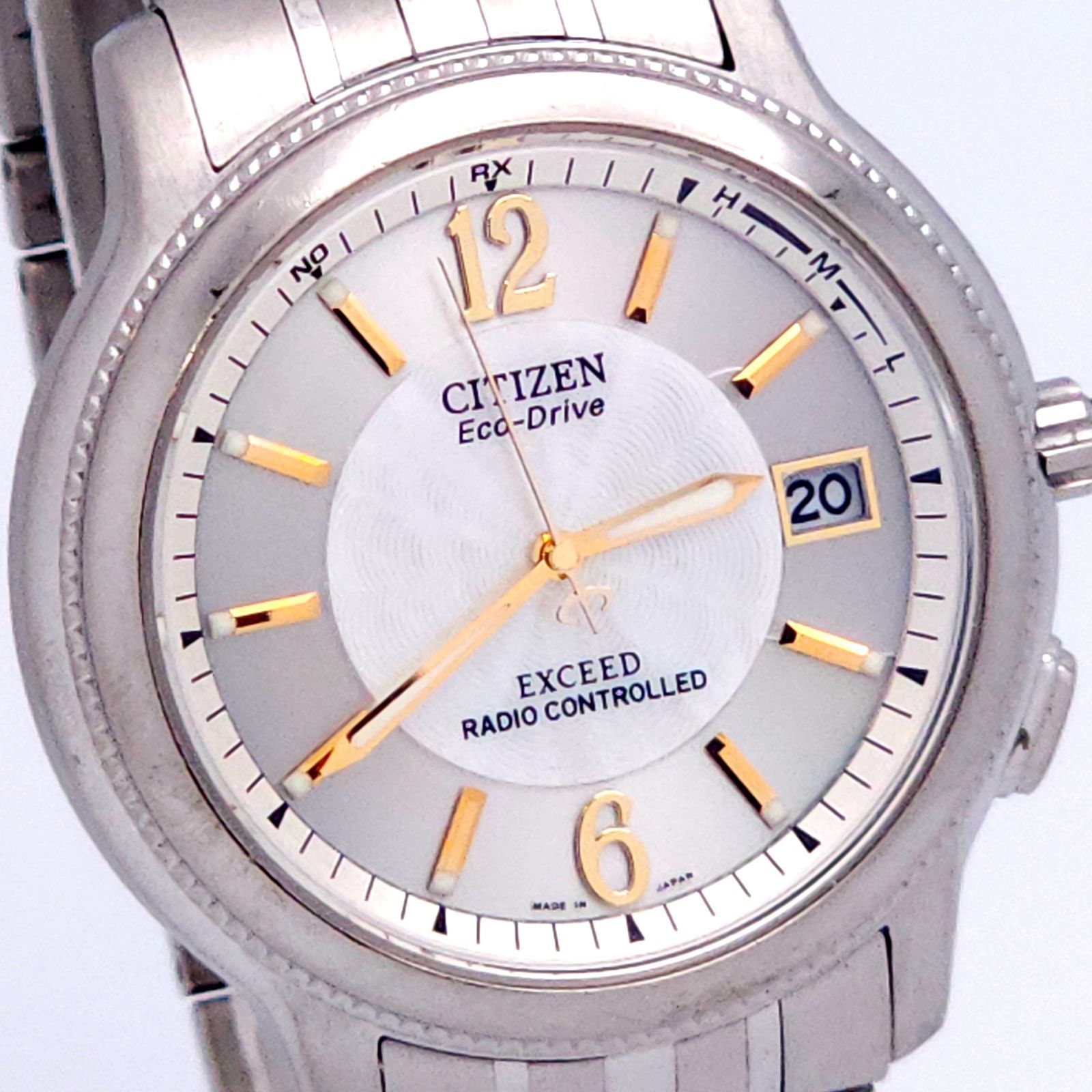 CITIZEN シチズン エクシード H410-T007716 ソーラー電波 動作品