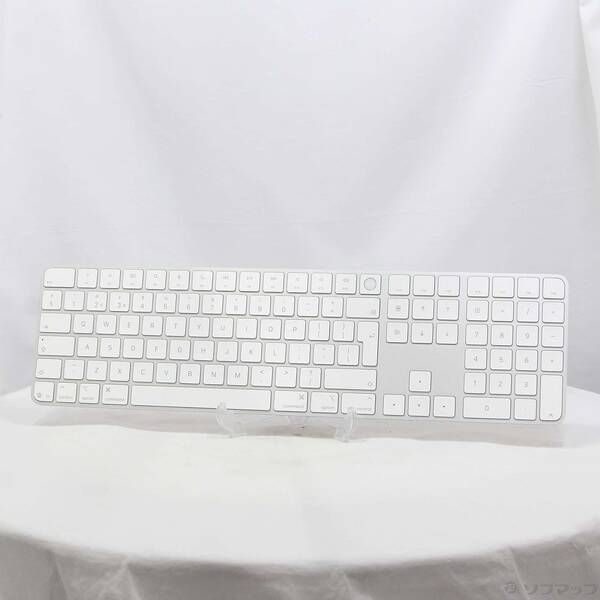〔品〕 Appleシリコン搭載Macモデル用Touch ID搭載 Magic Keyboard テンキー付き 英語 US ホワイトキー【258】