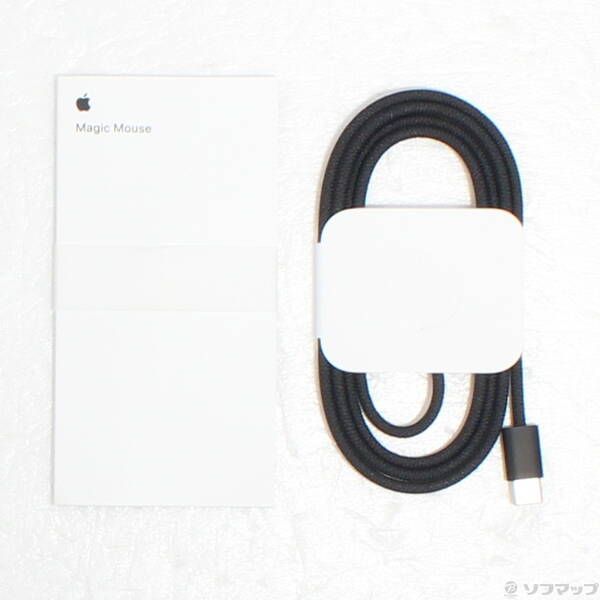 中古品〕 Magic Mouse (USB-C) ブラック (Multi-Touch対応) MXK63ZA／A