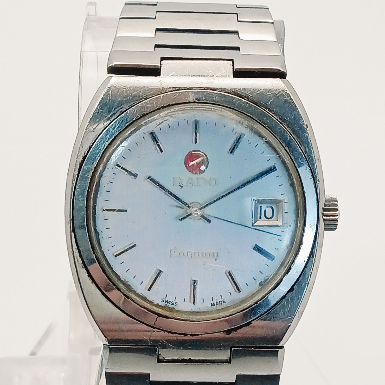 稼働 0121 4 RADO Conway ラドー コンウェイ メンズ腕時計 自動巻き デイト 純正ベルト