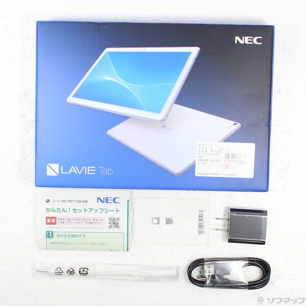 中古品〕 LaVie Tab E TE710／KAW 64GB ホワイト PC-TE710KAW Wi-Fi