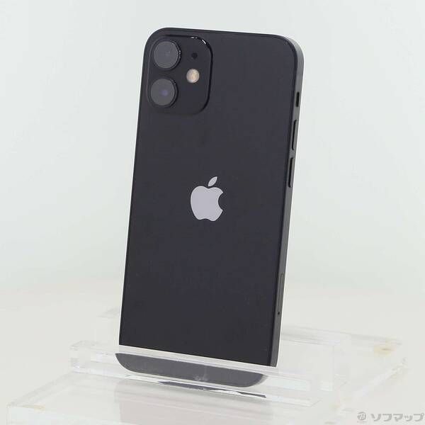 中古品〕 iPhone12 mini 128GB ブラック MGDJ3J／A SIMフリー【258