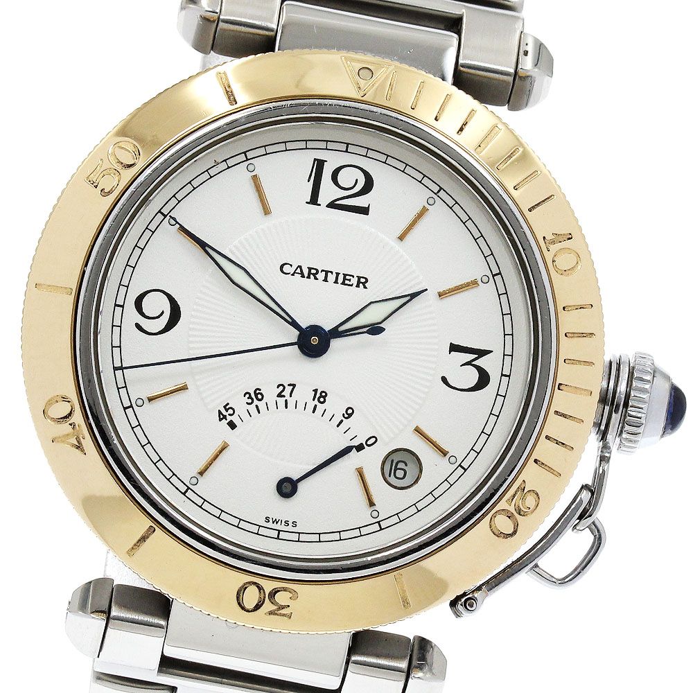 カルティエ CARTIER W31012H3 パシャ38ｍｍ パワーリザーブ K18YGベゼル 自動巻き メンズ _935248