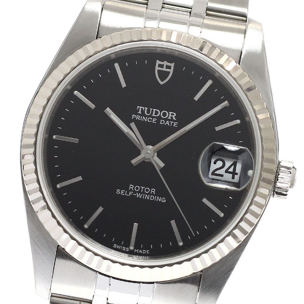 チュードル TUDOR 74034 プリンスデイト WGベゼル 自動巻き メンズ _935111