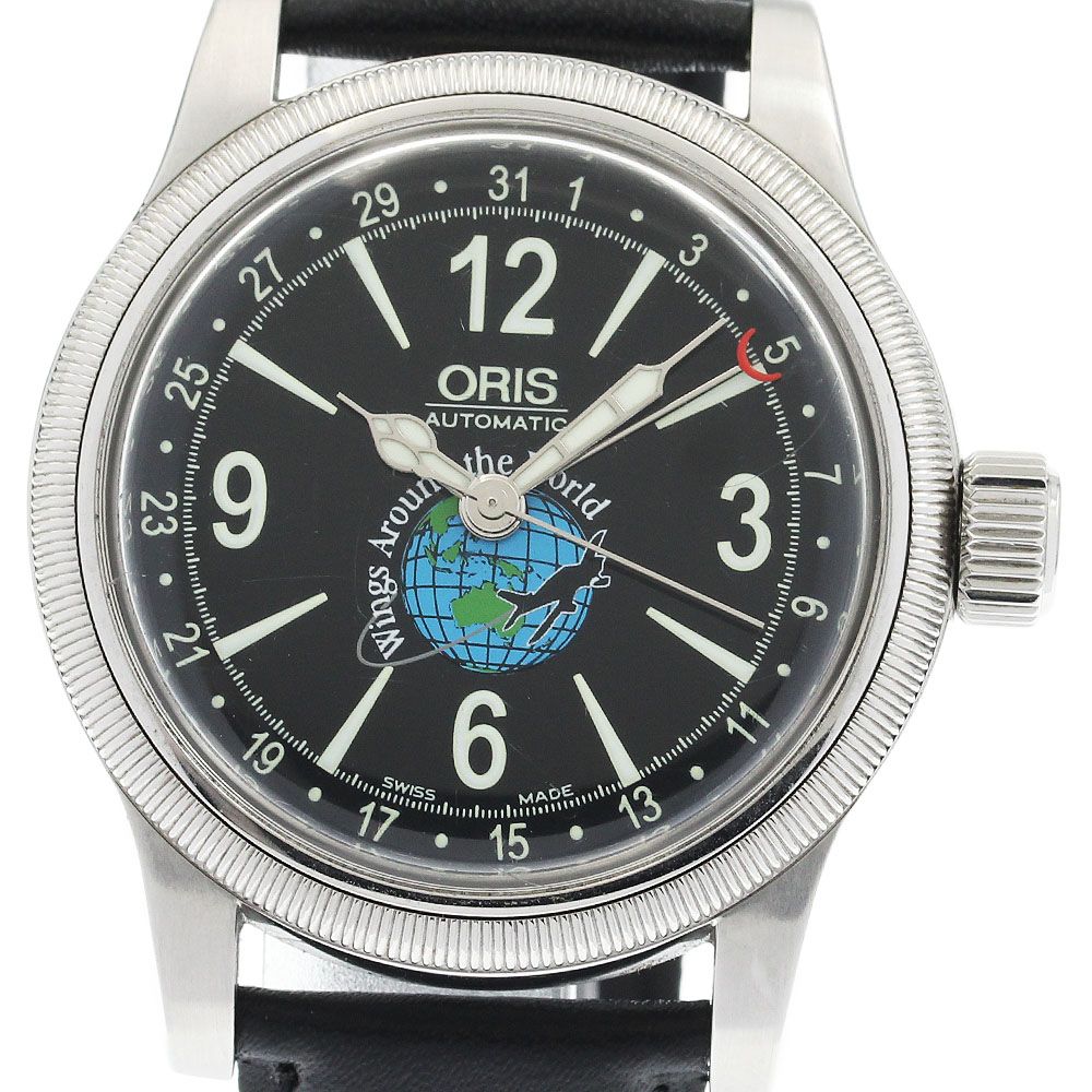オリス ORIS 654 7543 4084F ビッククラウン 2000本 ポインターデイト 自動巻き メンズ _936315