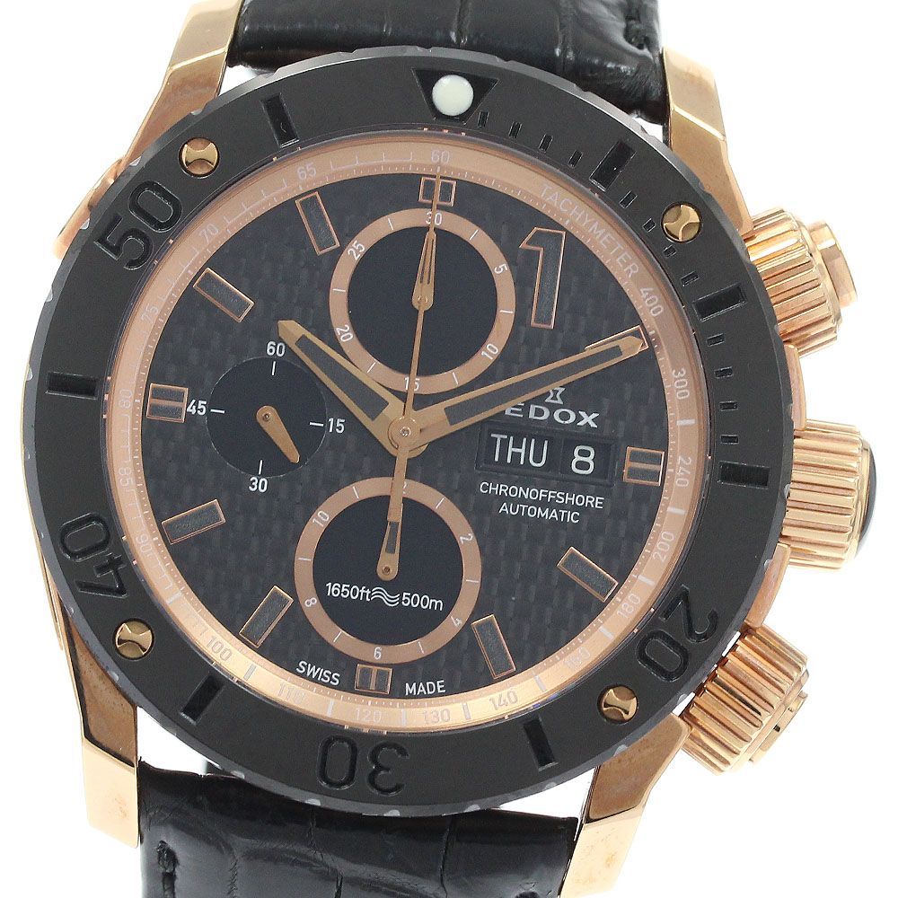 エドックス EDOX 01114 クロノオフショア1 デイデイト 自動巻き メンズ き_936214