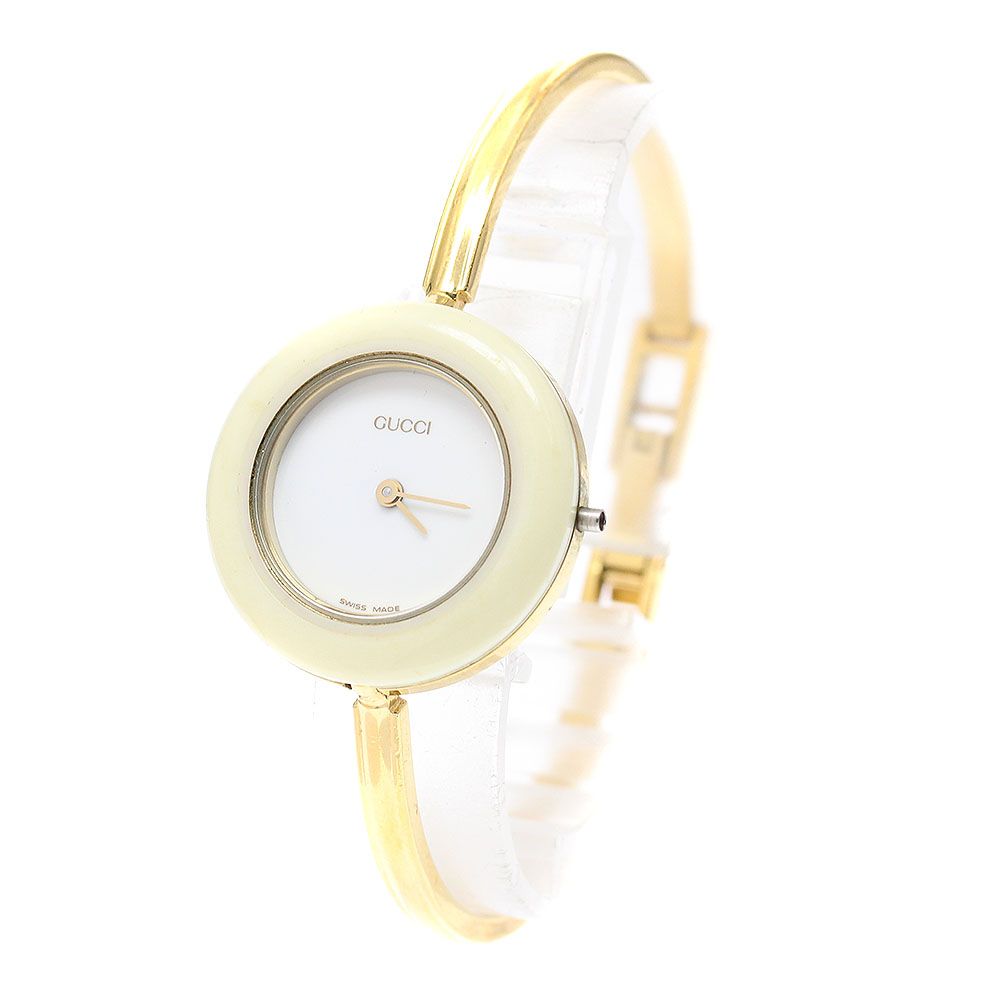 ジャンク グッチ GUCCI 11/12.2 チェンジベゼル クォーツ レディース