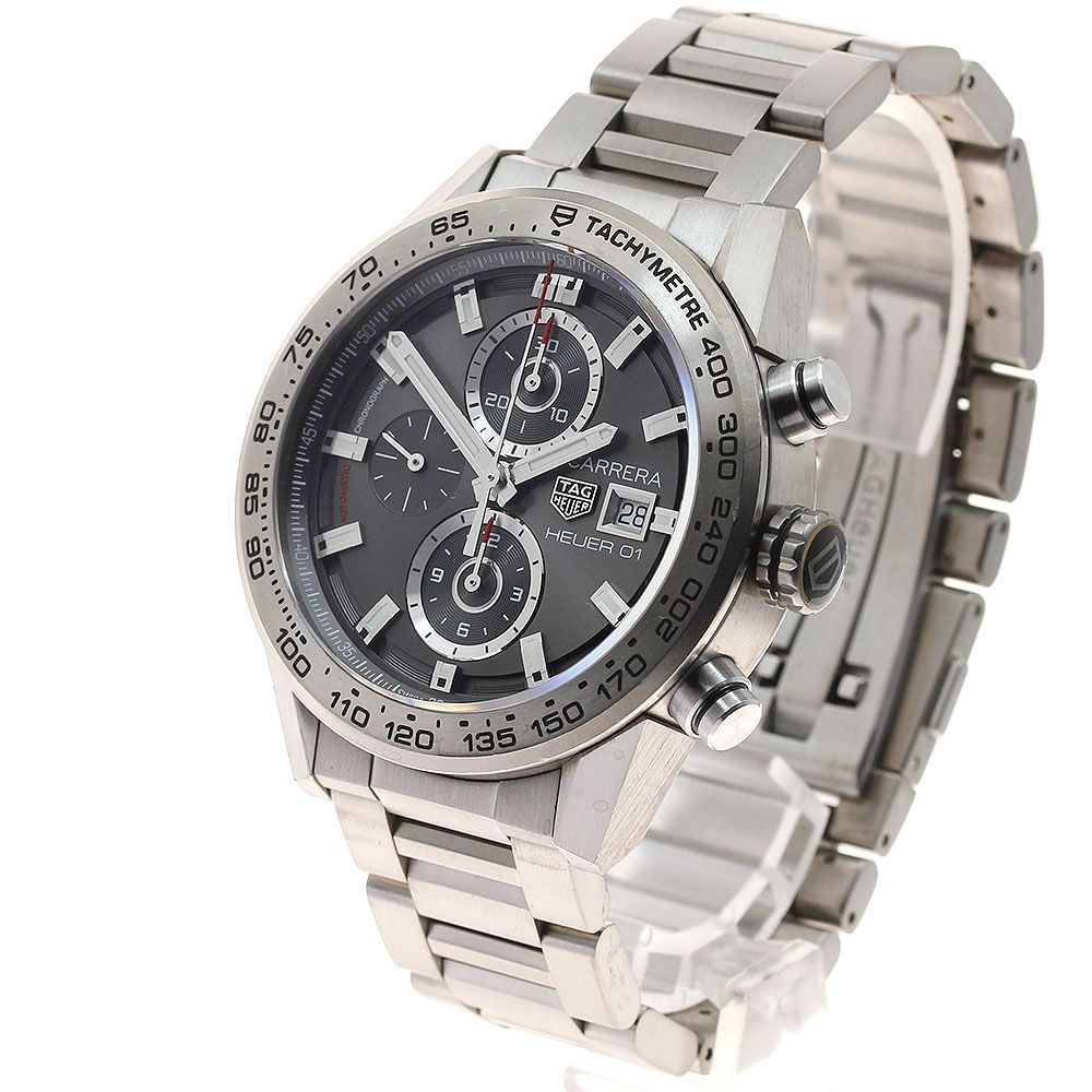  タグホイヤー TAG HEUER CAR208Z 0 カレラ ホイヤー01 クロノグラフ 自動巻き メンズ き_934862 上質素材 自動巻き時計 腕時計(アナログ)