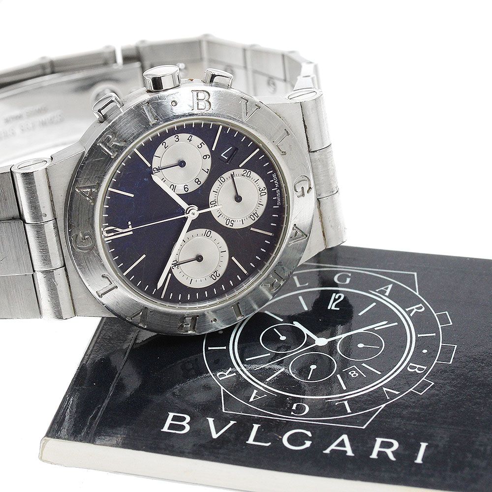 訳あり ブルガリ BVLGARI CH35S ディアゴノ スポーツ クロノグラフ 