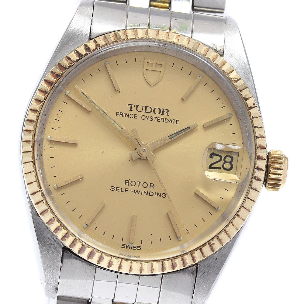 ジャンク チュードル TUDOR 75403N プリンスオイスターデイト Cal 2824 2 YGベゼル 自動巻き ボーイズ _917735
