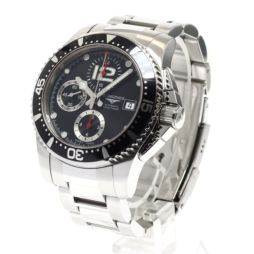 ロンジン LONGINES L3 644 4 ハイドロ コンクエスト クロノグラフ 自動巻き メンズ _934588 ワンポイント 自動巻き時計 腕時計(アナログ)