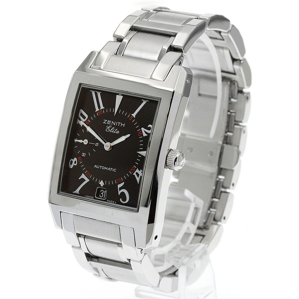  訳あり ゼニス ZENITH 02 0250 684 エリート ポートロワイヤル デイト スモールセコンド 自動巻き メンズ 保証書付き_930474 ショートパンツ 自動巻き時計 腕時計(アナログ)