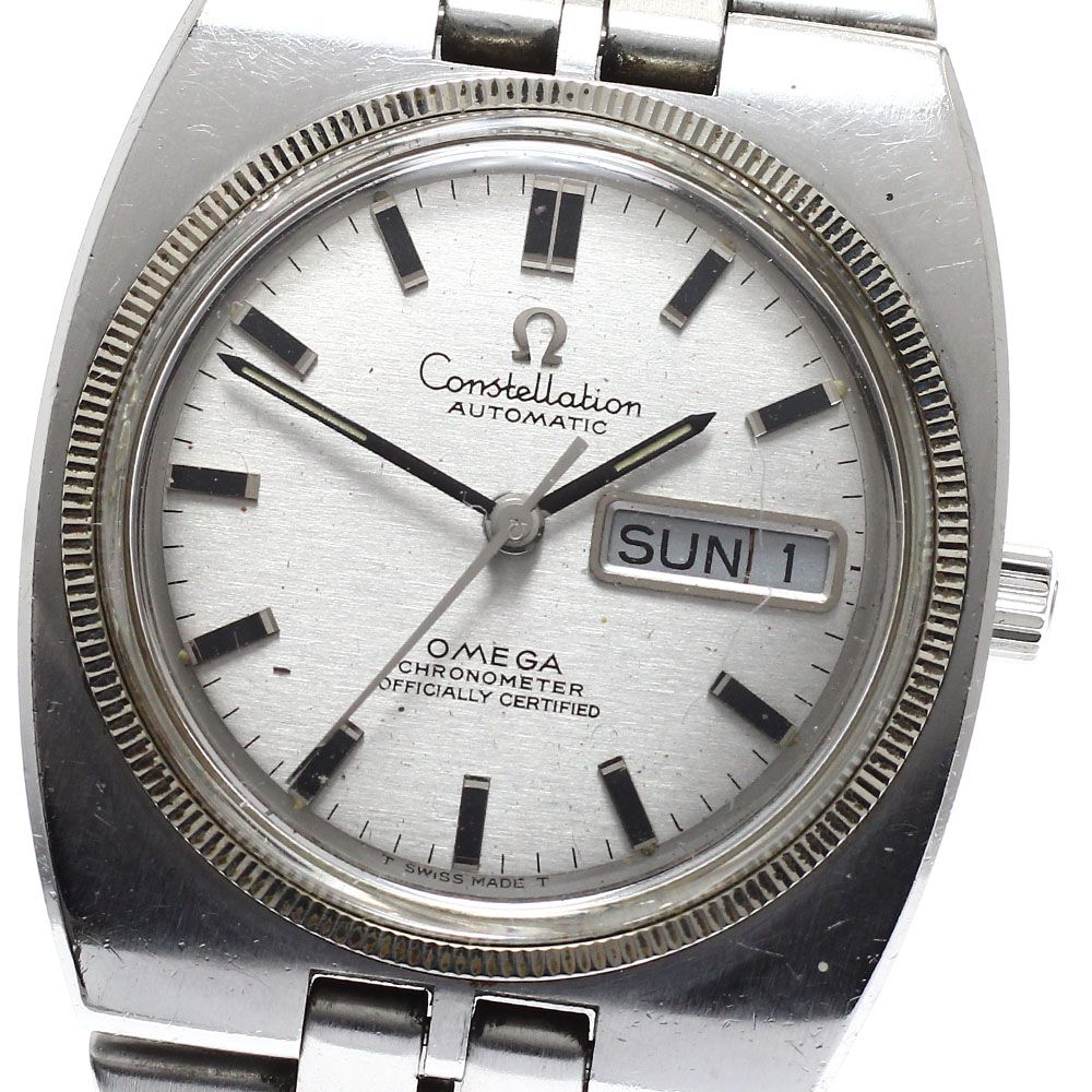 訳あり オメガ OMEGA 168 045 368 845 コンステレーション デイデイト Cal 751 WGベゼル 自動巻き メンズ _919214