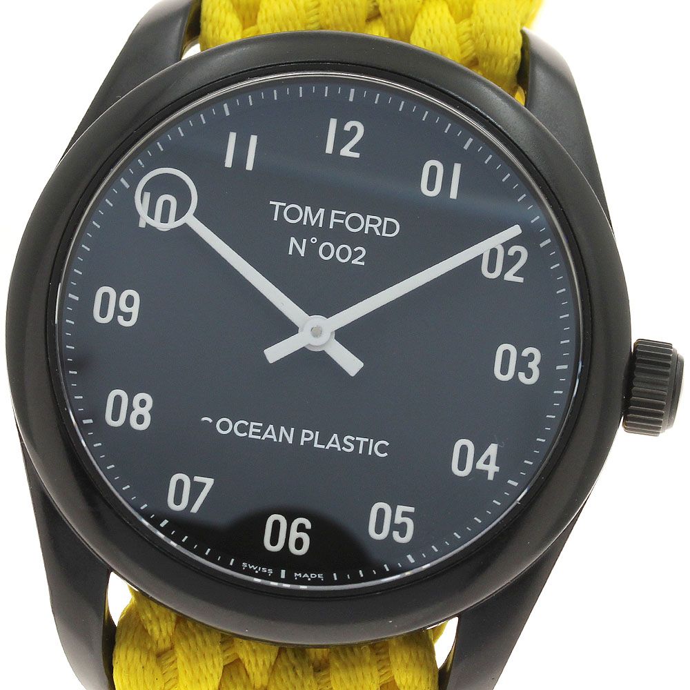 トムフォード TOM FORD TFT002025 No 002オーシャンプラスチック タイムピース クォーツ メンズ 箱 保証書付き_937096