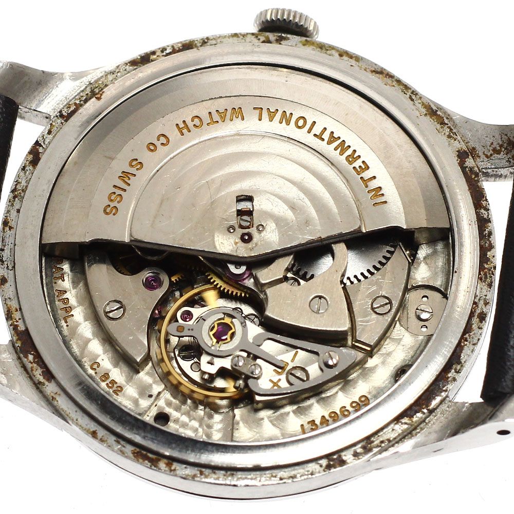  訳あり IWC IWC SCHAFFHAUSEN Cal 852 ヴィンテージ 自動巻き メンズ _916053 家庭洗濯可 自動巻き時計 腕時計(アナログ)