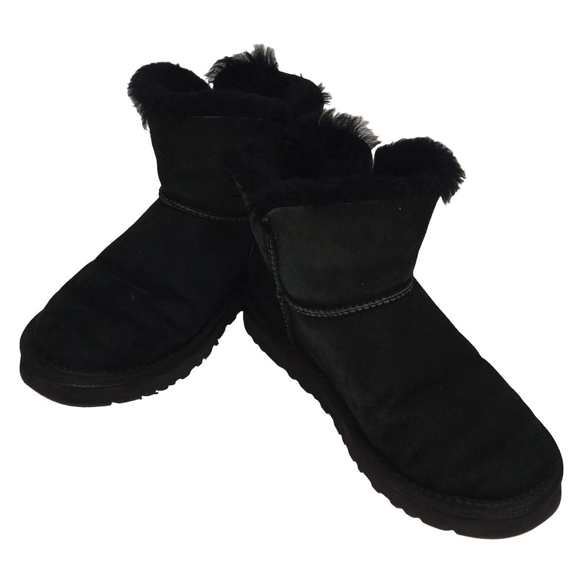 UGG(アグ) ショートブーツ 24 レディース ミニベイリーボタンブリング