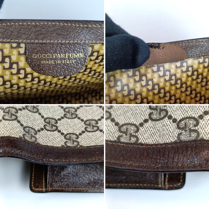 GUCCI グッチ クラッチバッグ セカンドバッグ PVC レザー GGスプリーム