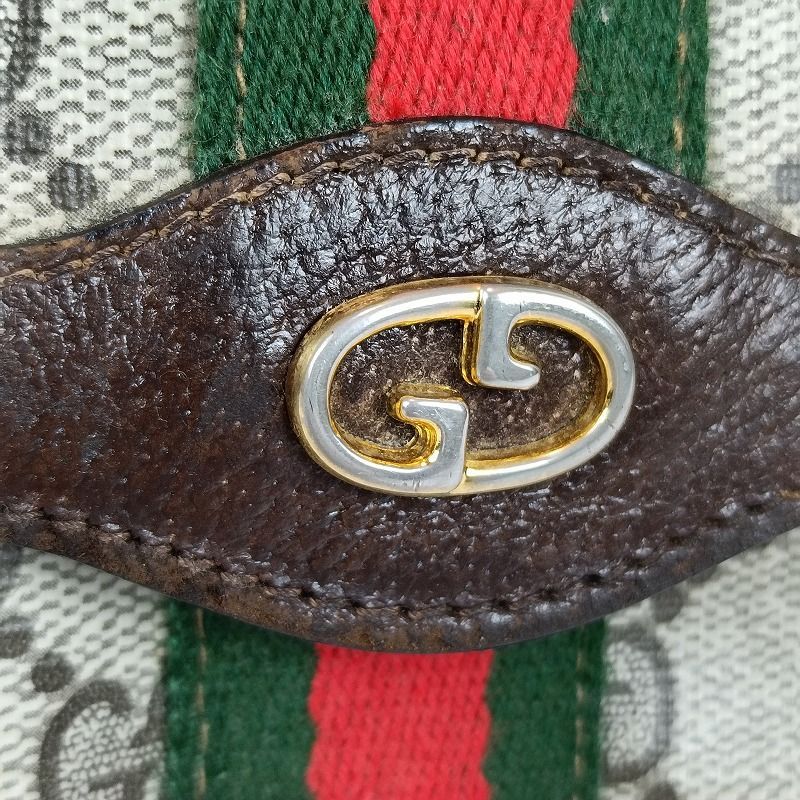 GUCCI グッチ クラッチバッグ セカンドバッグ PVC レザー GGスプリーム
