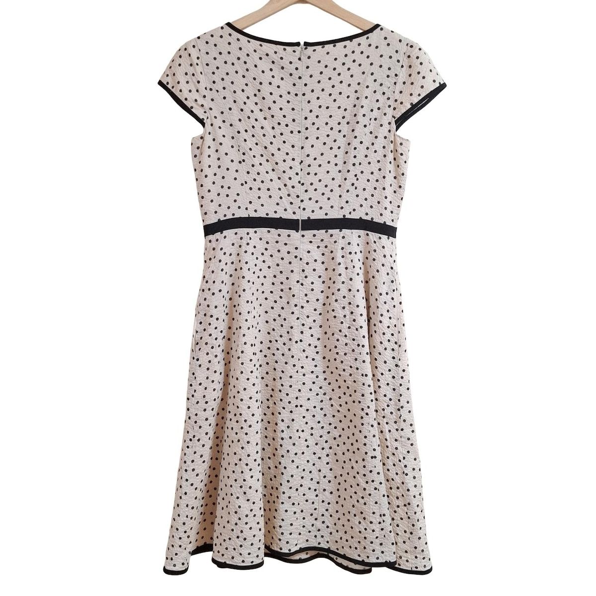 TOCCA(トッカ) ワンピース サイズ4 S レディース - ベージュ×黒 半袖