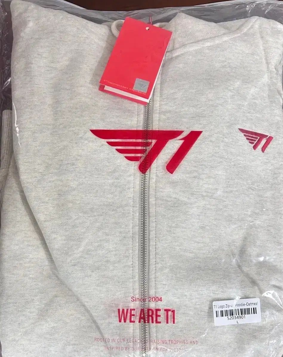 TシャツONE T 1フーディー ジップアップ オートミール L