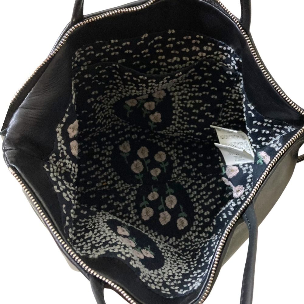 美品 mina perhonen ミナペルホネン kostea ballade ラムレザー 2way ハンドバッグ ショルダーバッグ acs9948 ブラック レディース 古着 中古 USED 美品 mina perhonen ミナペルホネン kostea ballade ラムレザー 2way