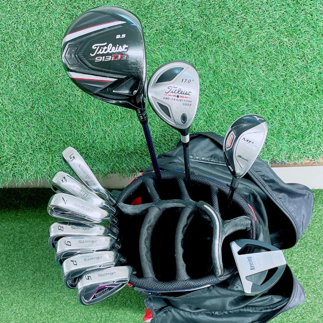 タイトリスト 913 909 910 ゴルフクラブセット 11本 左 S メンズ タイトリスト 913D メンズ ゴルフセット ミズノ 11本 N2207 - メルカリ