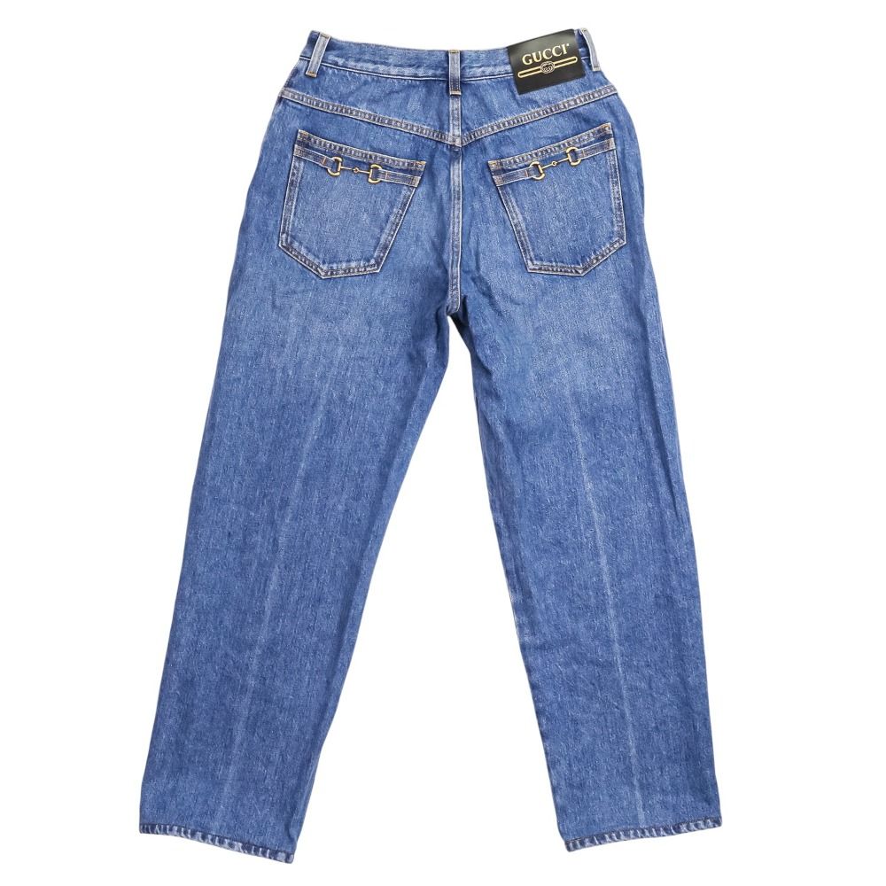 美品 23SS GUCCI グッチ ホースビット 80'sフィット デニムパンツ