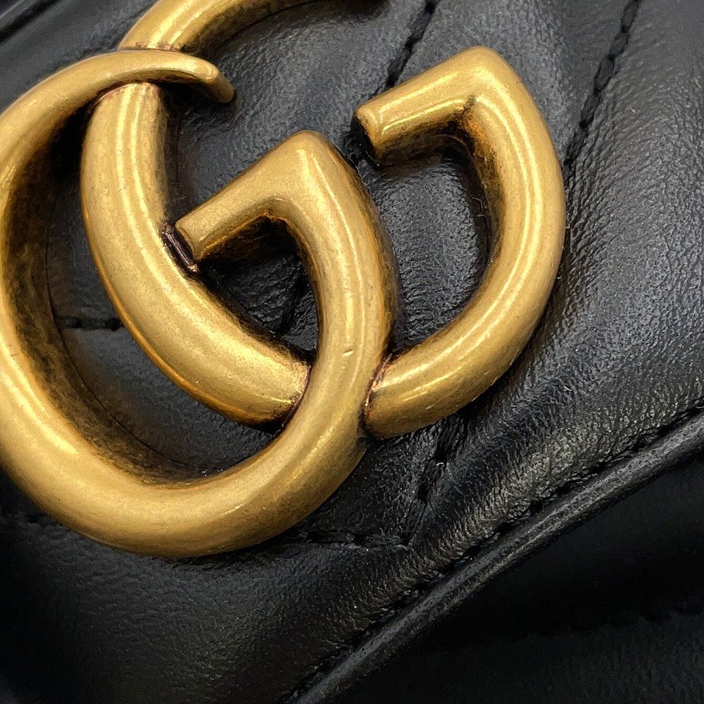 グッチ サンダル GGマーモント ミュール レザー レディースサイズ34 1