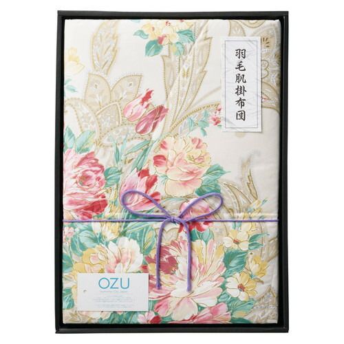 お取り寄せギフト26 R OZU 羽毛肌掛けふとん ピンク OZF 152 A 3