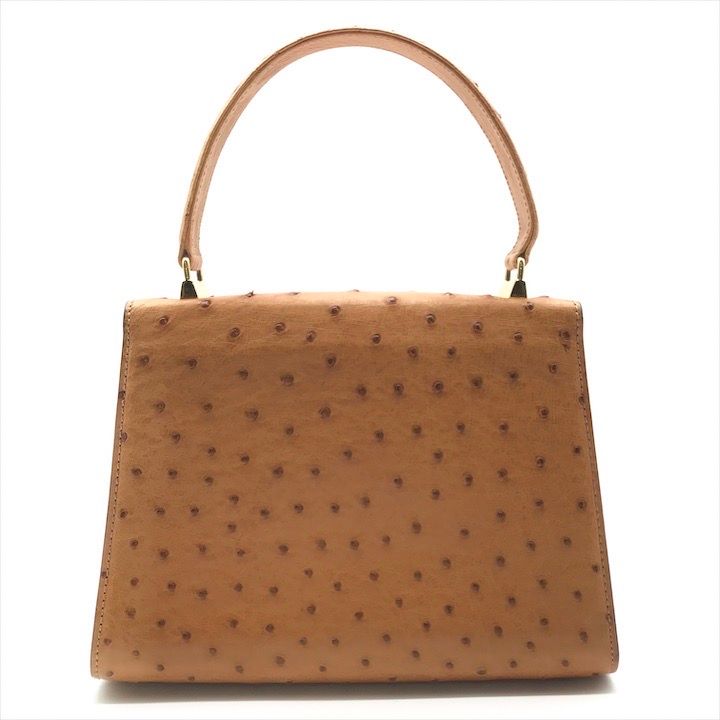 美品 Herno ヘルノ レザー オーストリッチ 2WAY ミニ ハンド