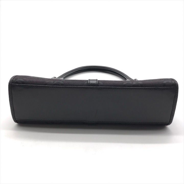 良品 GUCCI グッチ GGキャンバス ジャッキー ミニ ハンド バッグ ワン