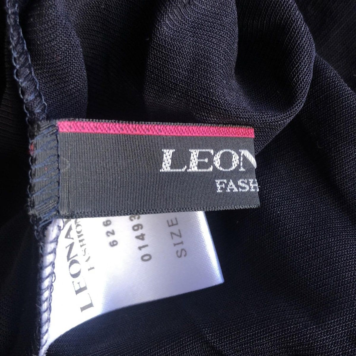 LEONARD(レオナール) カーディガン サイズ38 M レディース - 黒×ピンク