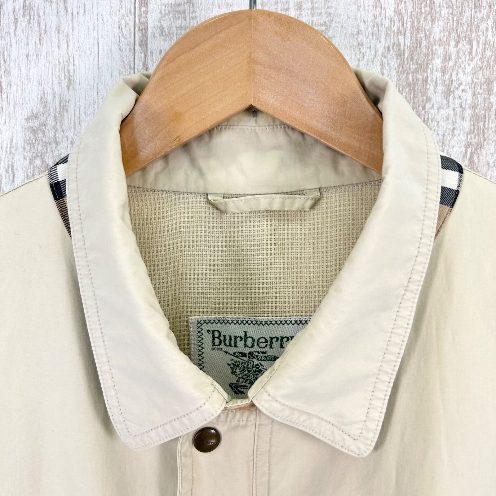 80s 90 古着 Burberrys ヴィンテージ バーバリーズ ホースロゴ刺繡
