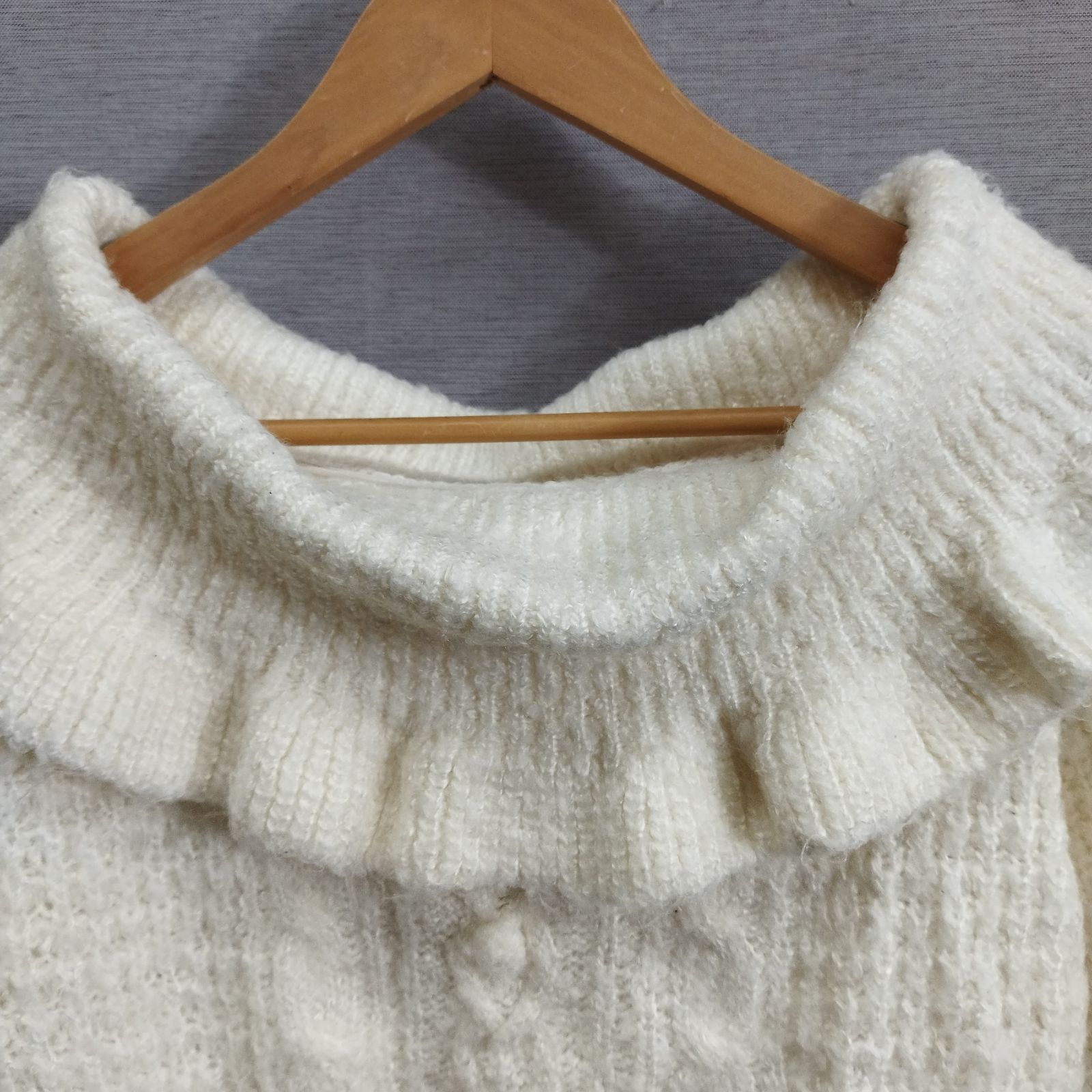 LIZ LISA snow white off shoulder sweater オフショルダー セーター