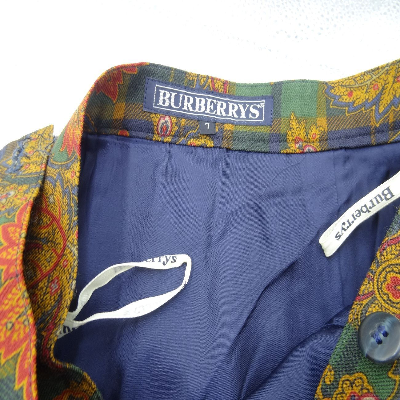 Burberrys バーバリー セットアップ ノーカラージャケット プリーツ