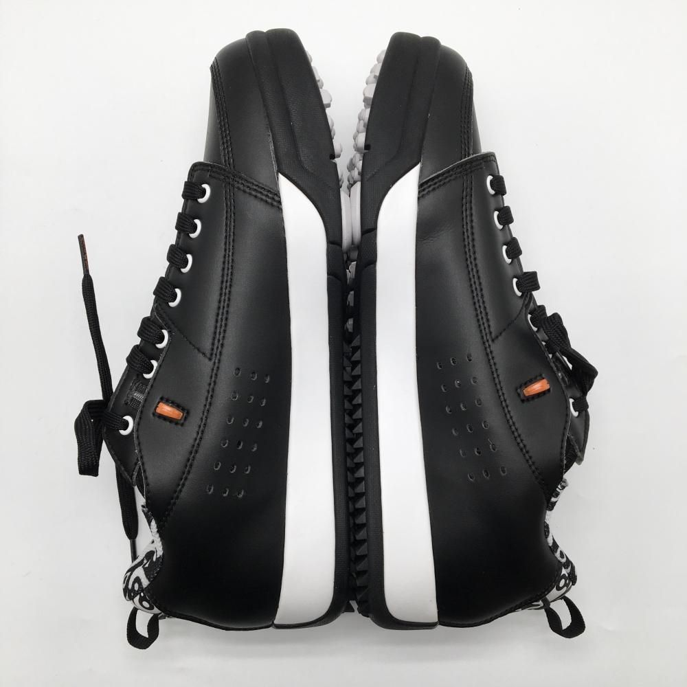 超美品】グラビスゴルフ ゴルフシューズ 黒×白 15910 スパイクレス