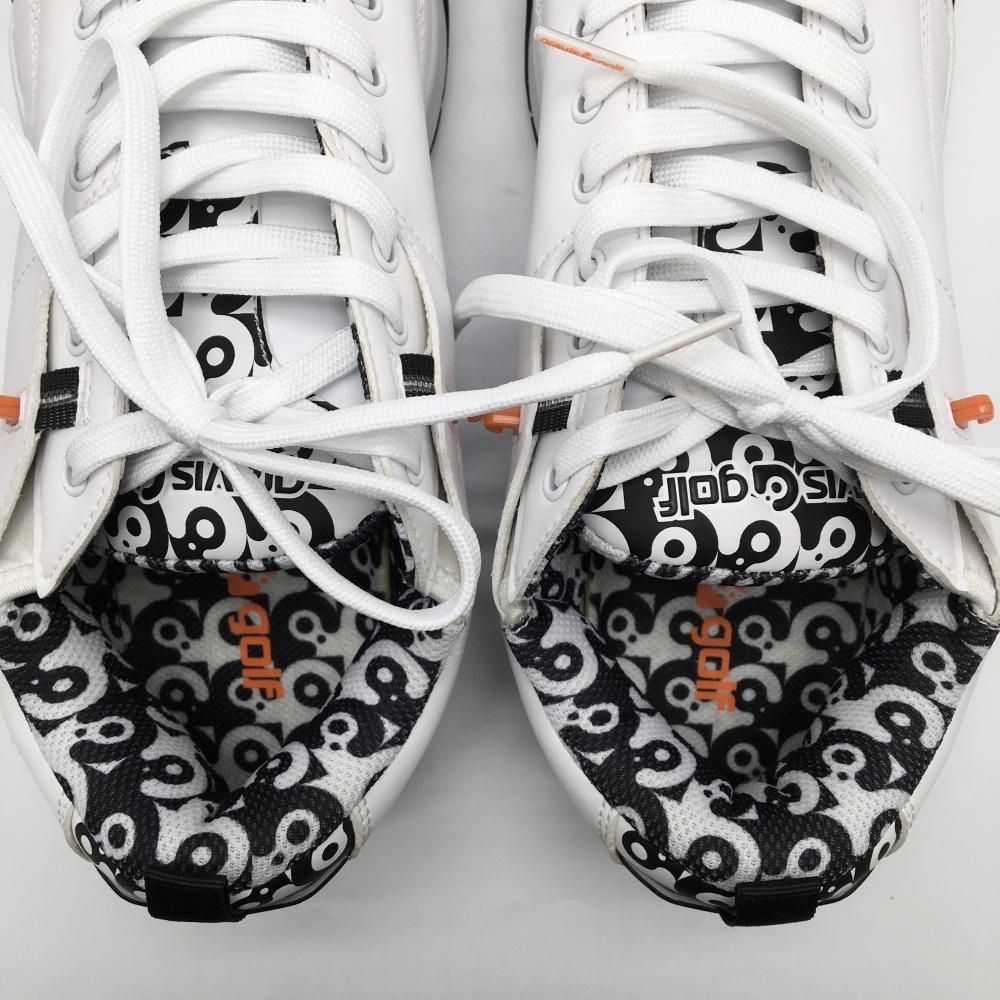 【新品未使用タグ付】グラビスゴルフシューズ27㎝￼白×黒スパイクレス メンズ 新品未使用タグ付】グラビスゴルフシューズ27白×黒スパイクレス メンズ