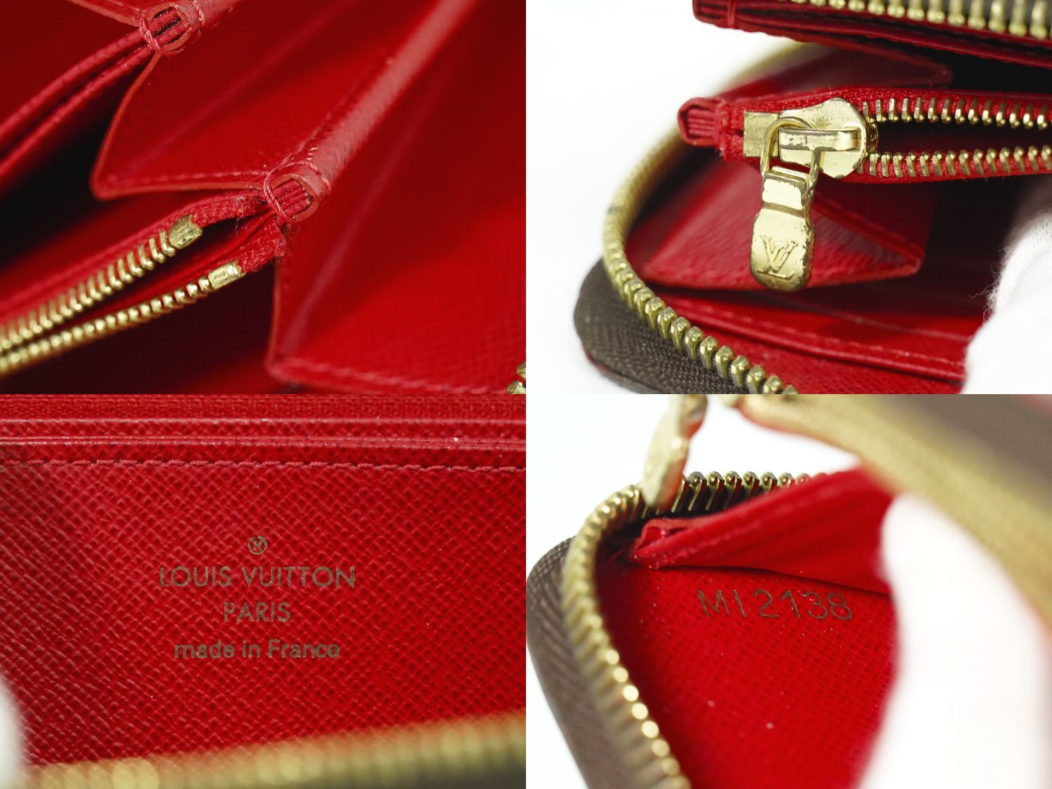 本物 ルイヴィトン LOUIS VUITTON LV ジッピーウォレット スタッズ