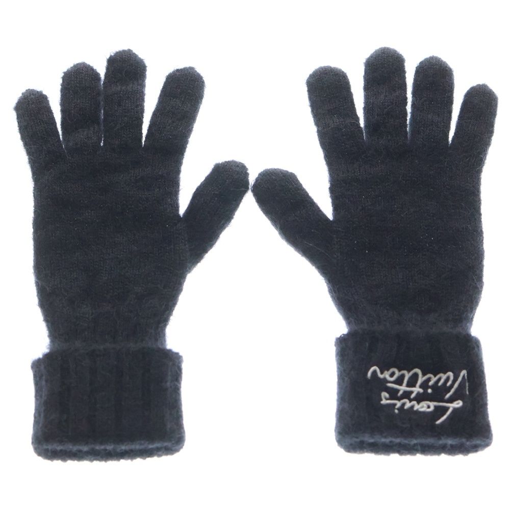 LOUIS VUITTON (ルイヴィトン) グローブ・LV スクリプト ロゴ刺繍 手袋