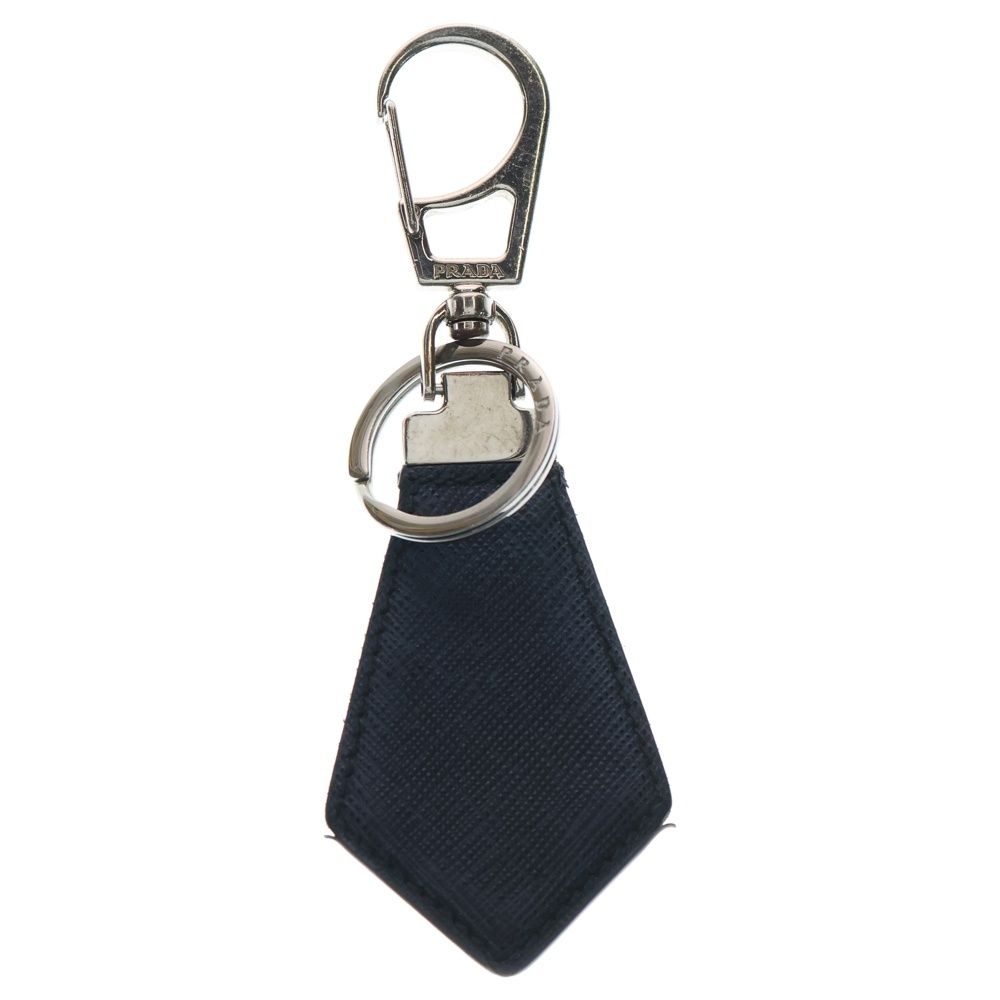PRADAプラダ/バッグチャーム/キーリング/キーホルダー/三角ロゴ PRADA