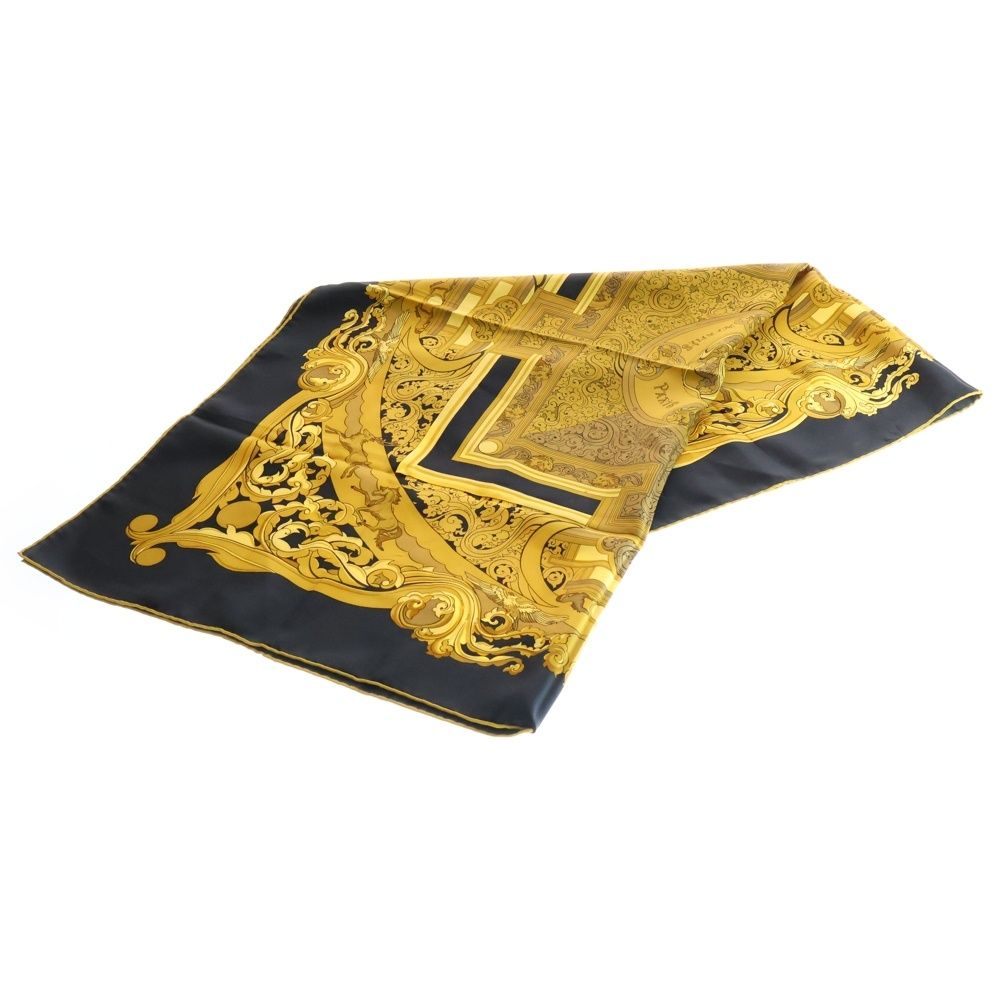 HERMES (エルメス) カレ90 ANIMAUX SOLAIRES 太陽の動物たち ブラック