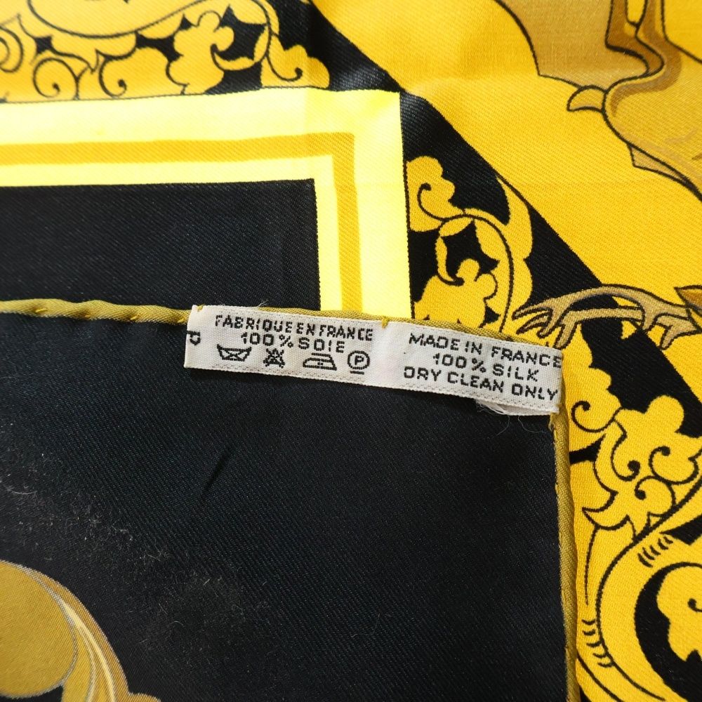 HERMES (エルメス) カレ90 ANIMAUX SOLAIRES 太陽の動物たち ブラック